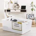 Studio 5.02 Rectangular Basket Ice White