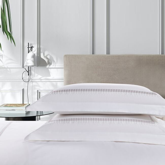 300 TC Laragh Border Stripe Oxford Pillowcase Pair