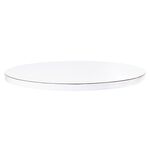 PME 12'' White Round Cake Board with Banded Edge