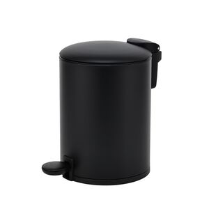 SILVIE MATT BLACK 3L SOFT CLOSE BATHROOM Bin