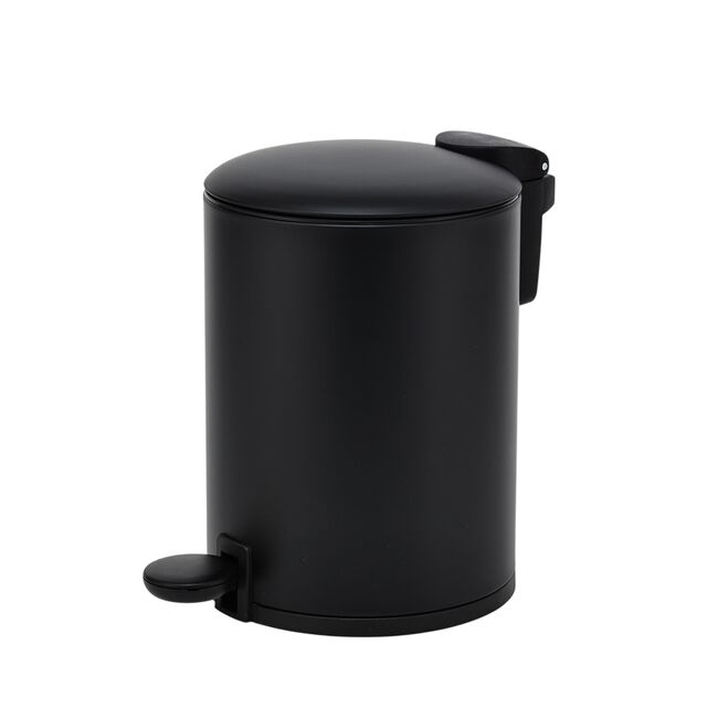 SILVIE MATT BLACK 3L SOFT CLOSE BATHROOM Bin