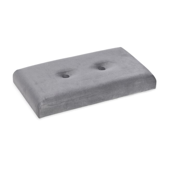 Folding Slim Storage Ottoman - Grey