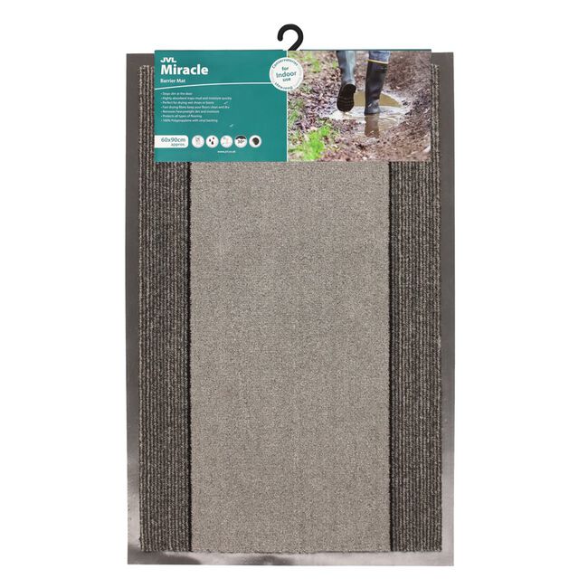 MIRACLE BARRIER GREY 40x60cm Doormat