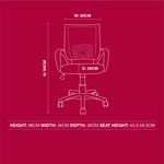 Lecaree Swivel Office Chair - Netted Back