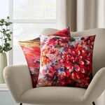 Alina Ombre Floral Chenille Cushion 45cm x 45cm