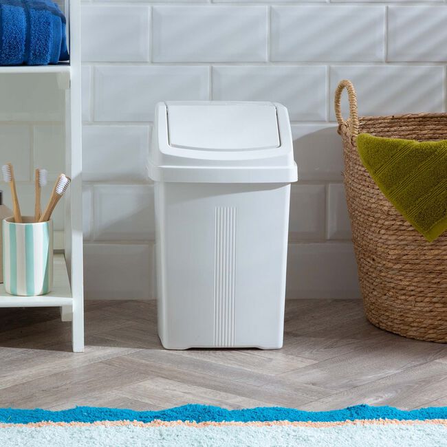 Casa Snow White Swing Bin 8L