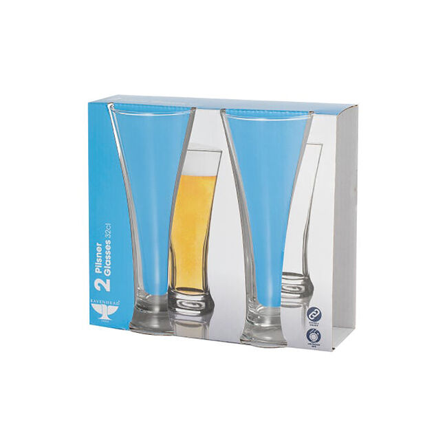 Essentials Lager Glasses 32cl - 2 Pack