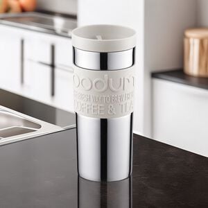 BODUM OFF WHITE 0.35L Vacuum Travel Mug