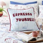 Fusion Coffee Club Cushion 43cm x 43cm