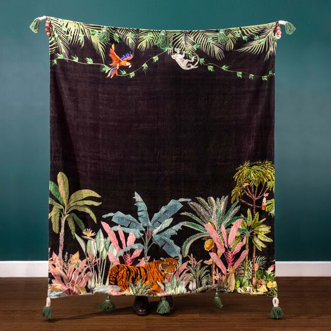 Wydler Midnight Jungle Throw 125cm x 150cm