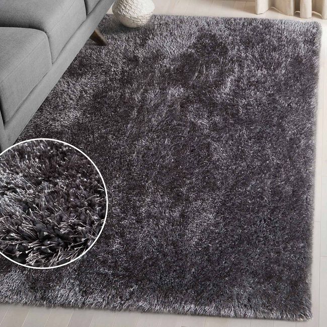 LUXURY SHAGGY CHARCOAL 120x170cm