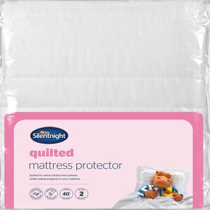SILENTNIGHT QUILTED SINGLE Mattress Protector 