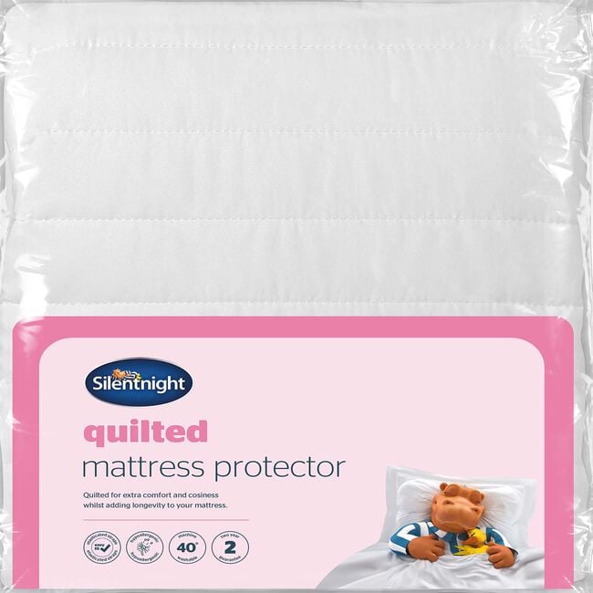 SILENTNIGHT QUILTED SINGLE Mattress Protector 