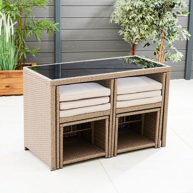 Marsala 5-piece Rattan Garden Set