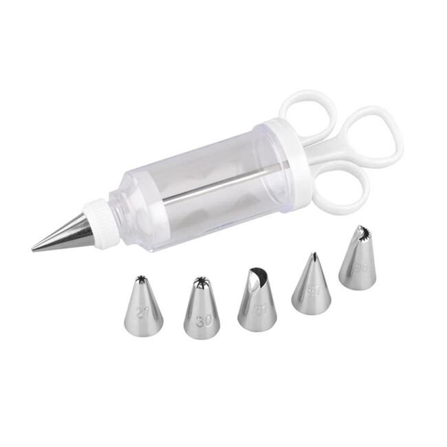 Tala Icing Syringe Set with 6 S/Steel Nozzles