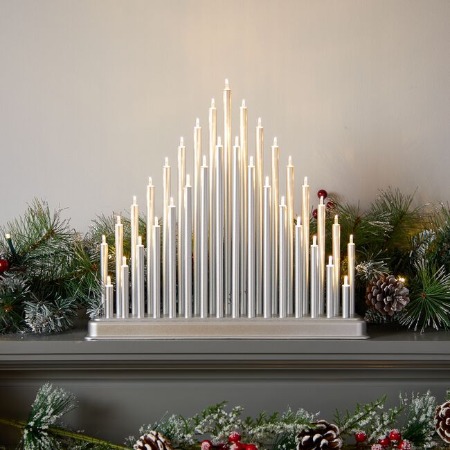 33 Light Christmas Candle Bridge