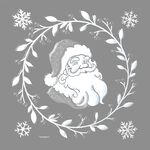 Christmas Silver Glitter Stickers