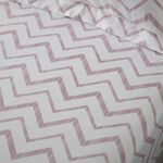 HANNAH GREY/ GREEN Single Fitted Sheet