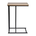 Side Table With Black Metal Frame
