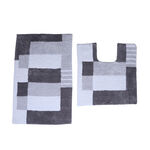 Boxes Grey Pedestal Mat 50cm x 50cm