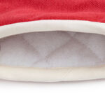 Two Tone Single Oven Glove - Red/Cream
