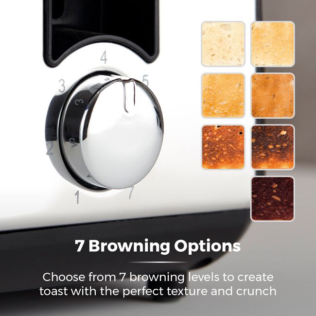 Tower Ash Black 2 Slice Toaster