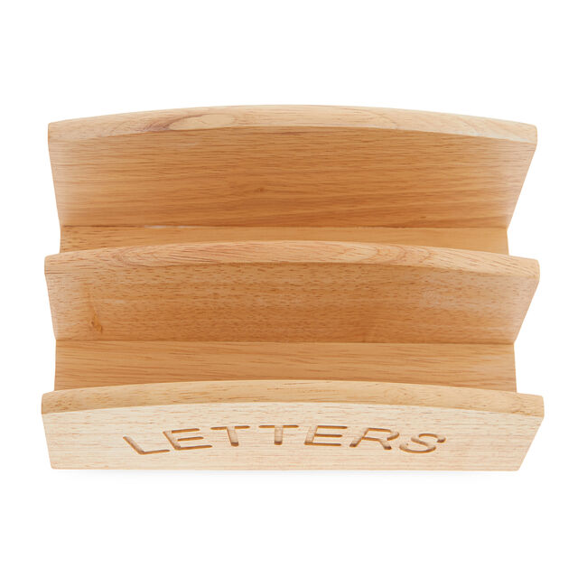Apollo Rubberwood Letter Rack 