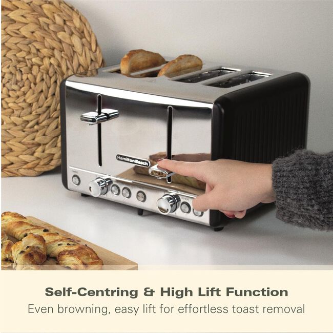 HAMILTON BEACH HARMONY 4 Slice Black Toaster