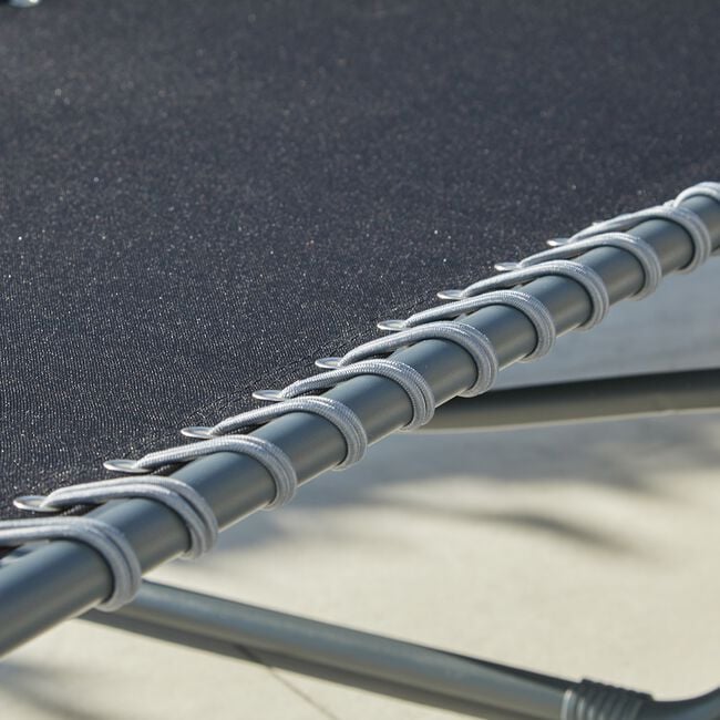 Black Folding Sun Lounger