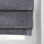 BLACKOUT & THERMAL TEXTURED SLATE 90X140cm Roman Blind