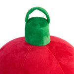 Christmas Bauble Cushion 27cm - Red