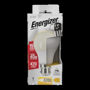 Energizer GLS B22 LED Bulb Opal 5.6W (EQ40W)