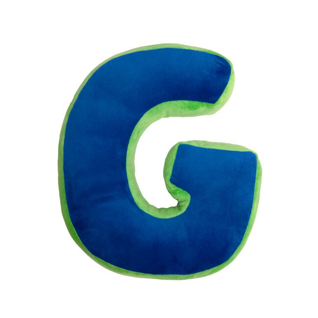 LETTER G Cushion Blue/Green