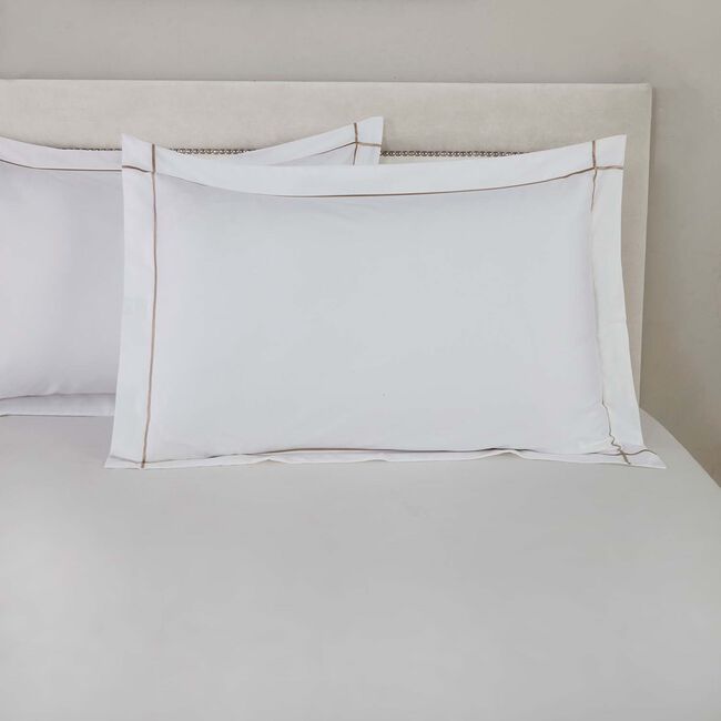 Oxford Pillowcase Pair Cross Border Mink 400TC