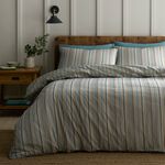 DOUBLE DUVET COVER Appletree Micro Check Olive/Natural