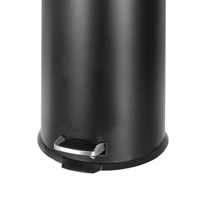 30L Forma Matt Black Kitchen Pedal Bin