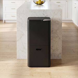 NORDHAUS 60L DOUBLE STACKED BLACK RECYCLING Bin