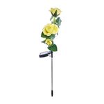Yellow Rose Solar Garden Stake Light
