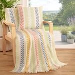 Seafoam Stripe 45cm x 45cm Cushion