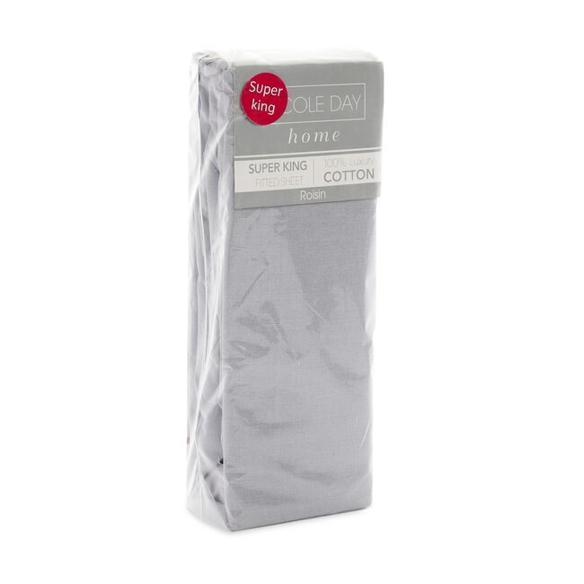 Roisin Grey Super King Fitted Sheet