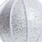 Glitter Christmas Bauble Tree Decoration - Ivory
