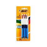 Bic 4 Colour Grip Ballpoint Pens 3 Pack