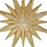 12.5cm Gold Star Christmas Tree Decoration 