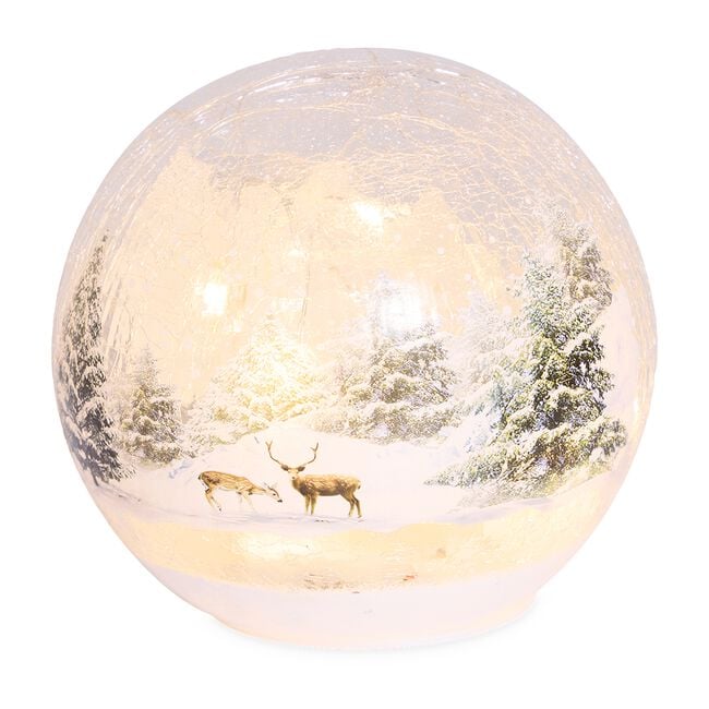 Cashel Living Forest Scene Crackle Effect Ball