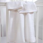 CLAIR DE LUNE LARGE WHITE Cellular Blanket 