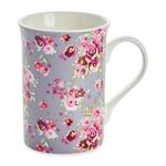 Abney & Croft New Bone Floral Mug - Grey