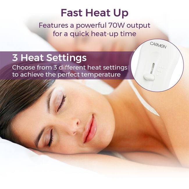 Carmen Super King Heated Underblanket