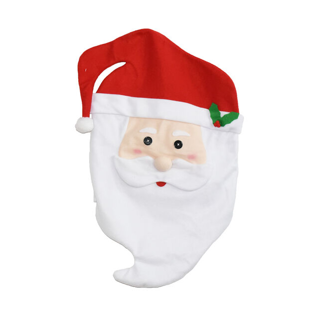 Novelty Santa Face Single Chair Cover