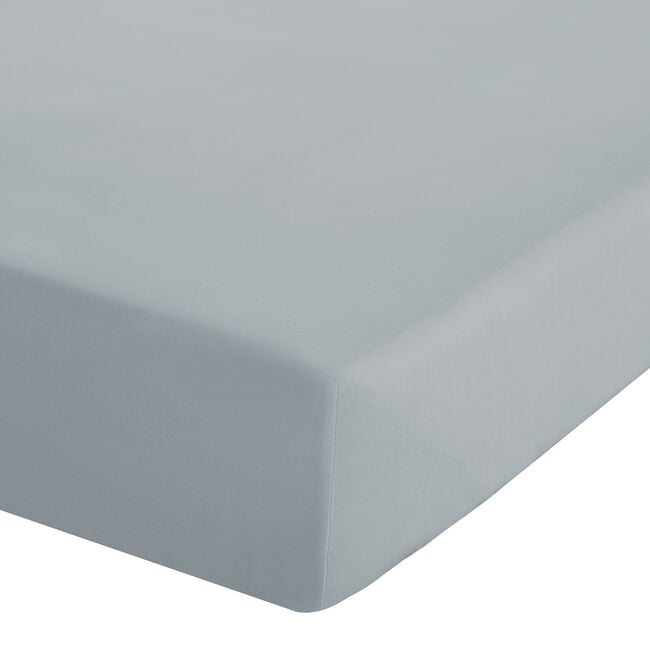 SUPER KING FITTED SHEET Luxury Percale Duck Egg 