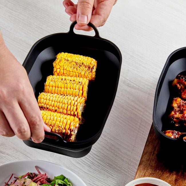 Tower Rectangular Foldable Air Fryer Tray 2pk